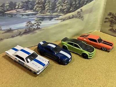 Buy Hot Wheels Job Lot Bundle Premium American Muscle Cars X 4 On Real Riders Ford • 15.50£