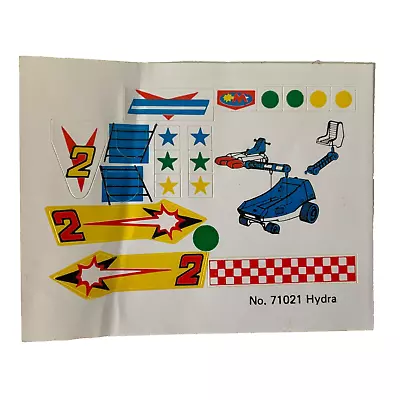 Buy Vintage 1970’s MEGO Micronauts Toy Sticker Sheet Hydra 71021 Original B:12 • 2.99£
