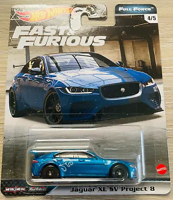 Buy Hot Wheels Jaguar XE SV Project 8 1:64 Full Force GJR74 The Fast And The Furious • 12.99£