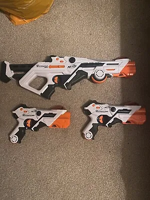 Buy NERF Laser Ops Pro BUNDLE: Alphapoint Blasters X2 AND Delta Burst Rifle • 30£