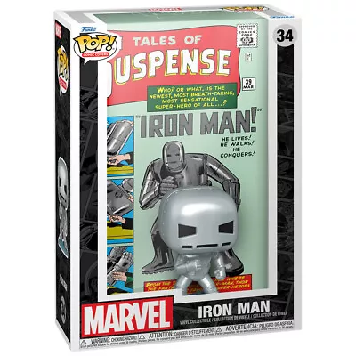 Buy Funko POP! Comic Covers Tales Of Suspense Issue 39 Iron Man Figure • 26.99£
