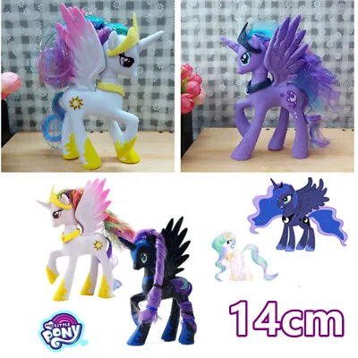 Buy My Little Pony 14cm Cartoon Rainbow Horse PVC Toy Unicorn Ornaments Xmas Gift UK • 5.80£