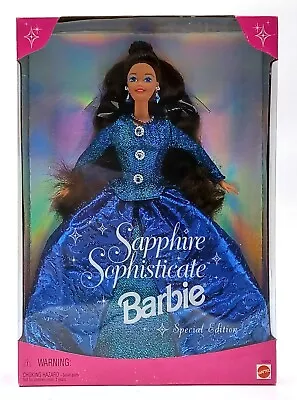 Buy 1997 Sapphire Sophisticated Barbie Dolls / Brunette / Mattel 16692, NrfB • 71.71£