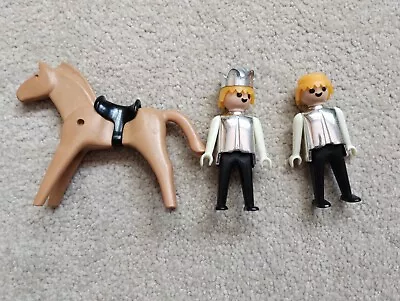 Buy Vintage Playmobil Horse And 2 Figures (Prince/King) • 5£