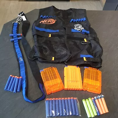 Buy NERF TACTICAL VEST AND BANDOLIER.+ Mags & NERF Darts Too Used In Great Condition • 15.99£