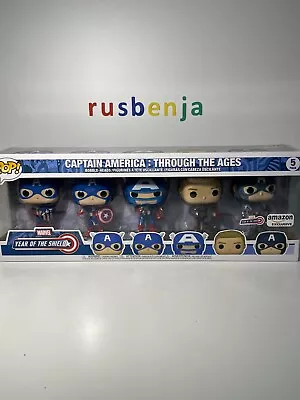 Buy Funko Pop! Marvel Captain America Through The Ages 5 Pack • 38.99£