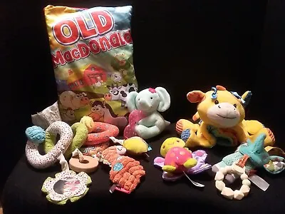 Buy Infant Toy Lot▪︎ 6pc▪︎The StoryBook Pillow Co.▪︎Carters▪︎Fisher Price▪︎Infantino • 20.74£