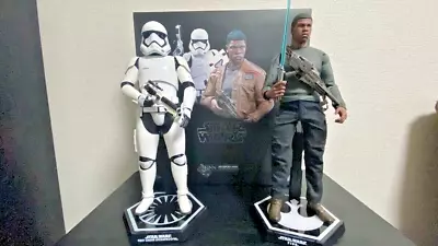 Buy Hot Toys Star Wars The Force Awakens Finn The First Order Storm Trooper Figure • 160.76£