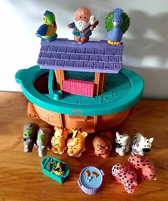 Buy Fisher Price Little People Noah’s Ark Play Bundle- Figures Included- GC • 16.99£
