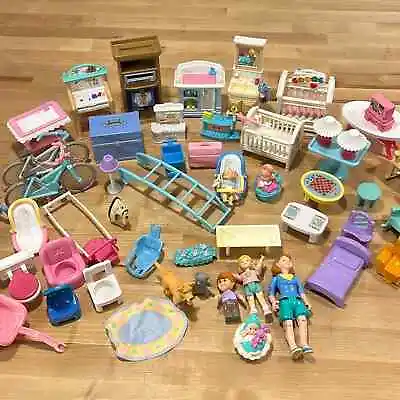 Buy Bundle Large Lot Vintage 93 Fisher Price Dream Dollhouse First Family Furniture • 139.94£