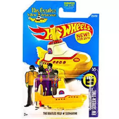 Buy Hot Wheels HW Screen Time 5/5 The Beatles Yellow Submarine (long Card) • 9.99£