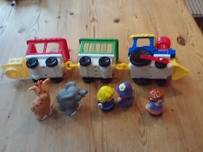 Buy Vintage Fisher Price Train With Figures And Animals • 12£