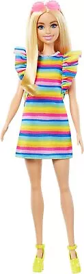 Buy Mattel HJR96 Barbie Fashionista Braces And Rainbow Dress Doll • 11.24£