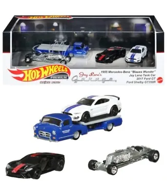 Buy Hot Wheels Premium Real Riders Jay Leno's Garage Diorama 4 Pack Blaues Wunder! • 11.99£