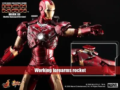 Buy Hot Toys 1/6 Iron Man MK3 Battle Damaged Version MMS110 *SUPER RARE *NEW *MIB • 365£