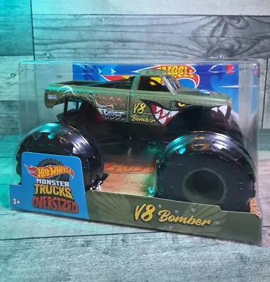 Buy Hot Wheels Oversized V8 Bomber 1:24 Mattel Monster Jam Monster Trucks Toy NEW  • 15.99£