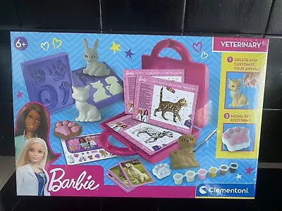 Buy Clementoni Barbie Veterinary Arts And Craft Mould And Plaster Set • 21£