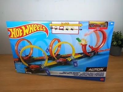 Buy Hot Wheels Multi-Loop Raceoff Race Track With 1x Car Kids Playset Adventure Set • 35£