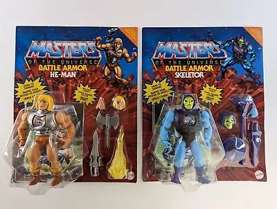 Buy Masters Of The Universe Origins Battle Armor He-Man & Skeletor Figures (Choose) • 24.99£