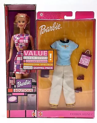 Buy 2000 Mattel Boutique Barbie Doll: Hip 2 Be Square Fashion Ave Value Pack / NrfB • 56.63£