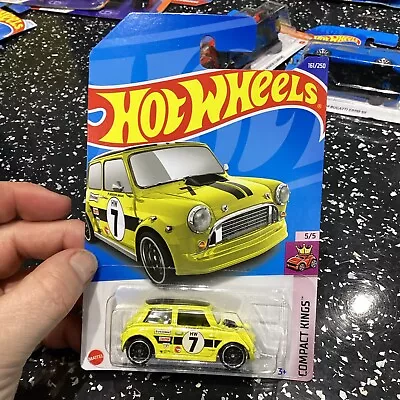 Buy Hot Wheels Morris Mini  + 2022 Treasure Hunt + Yellow  + Long Card Lot 1 • 9.99£