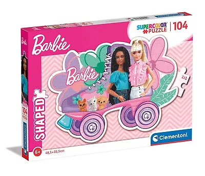 Buy Clementoni 27164 Barbie Supercolor Shaped Barbie-104 Pieces-Jigsaw Puzzle For Ki • 14.34£