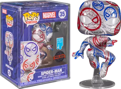 Buy Brand New Funko Pop B/H - Art Series - Spiderman #35 With FREE Hard Stack Case • 24.99£