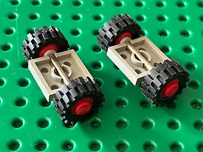 Buy 2 X LEGO Vintage Black Wheel Ref 122c01assy2 / Set 483 920 6970 926 928 497 • 3.07£