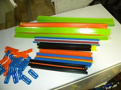 Buy Hot Wheels Track Lot 35 + Pieces  12 To 24 Inch Track Some Connectors • 3.98£