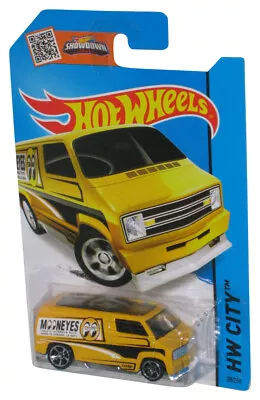 Buy Hot Wheels Showdown HW City (2013) Yellow Moon Eyes Custom '77 Dodge Van Toy 20 • 18£