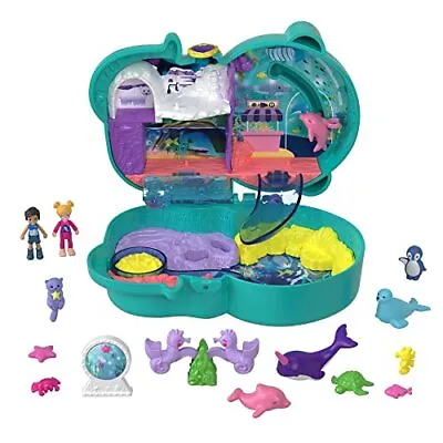 Buy Polly Pocket Otter Aquarium Compact, Aquarium Theme With Micro Polly & Nicolas • 18.64£