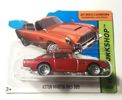 Buy Hot Wheels Aston Martin 1963 DB5 HW Workshop Red *bad Card* • 4.95£