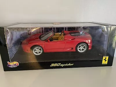 Buy Hotwheels Collectable Ferrari 360 Spider 1.18 Scale  • 80£