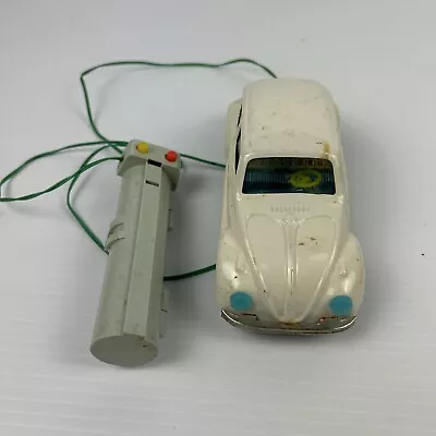 Buy Vintage Volkswagen Beetle Tin Battery Wire  Controlled Car Bandai 1960s • 11.84£