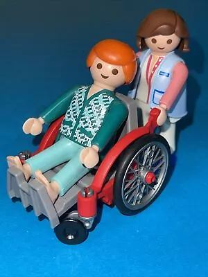 Buy Playmobil Nurse With Patient In Wheelchair Hospital Clinic • 7.99£