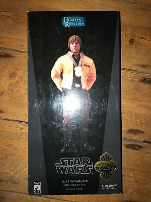 Buy Sideshow Star Wars Heroes Of Rebellion Luke Skywalker Exclu Rebel Hero Yavin1043 • 100£