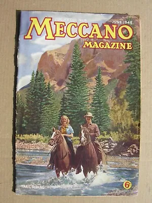 Buy 1948 MECCANO MAGAZINE Jun Negev Nir Am Banff National Park Cunningham DH Vampire • 8£