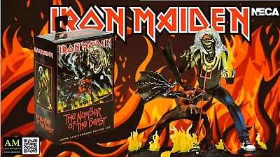 Buy NECA IRON MAIDEN - THE NUMBER OF THE BEAST ULTIMATE EDDIE FIGURE 40th ANNIVERSARY • 56.15£