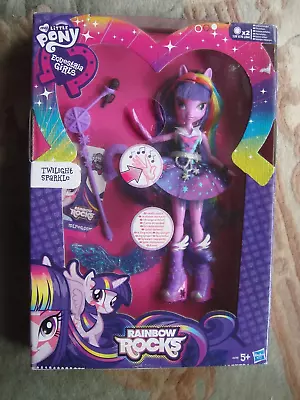 Buy 2013 My Little Pony Equestria Girls Twilight Sparkle Rainbow Rocks Singing Doll • 49.99£