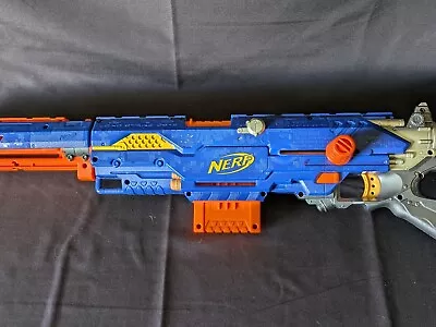 Buy Nerf Gun Longstrike CS-6 With One Clip Barrel Excellent Condition. • 26.45£