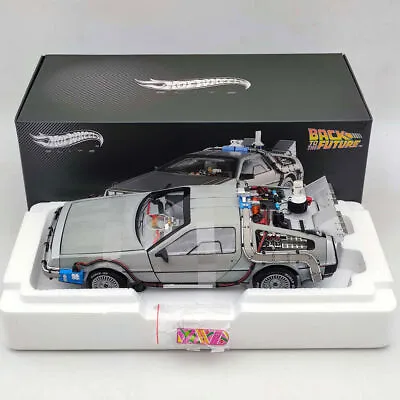 Buy Hot Wheels 1/18 Elite Back To The Future Time Machine Delorean BCJ97 Colection • 85.20£