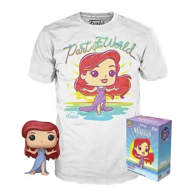 Buy Little Mermaid Ariel Funko Pop And Tee T-Shirt Set - Size SMALL - New • 23.99£