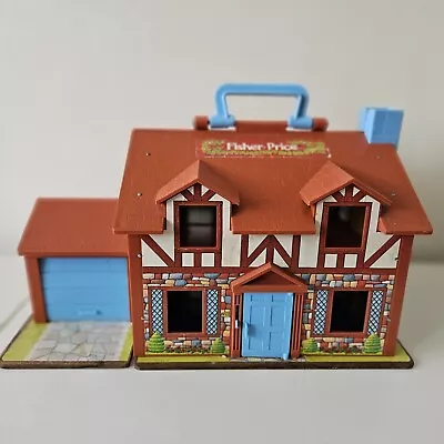 Buy Vintage Fisher Price Little People Family Brown Play Tudor House  • 15£
