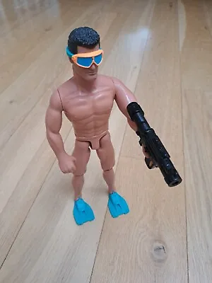 Buy Hasbro Action Man Scuba Diver Swimmer Toy Doll 2000 With Flippers + Gun  • 9.95£
