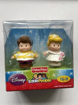 Buy Fisher Price - Disney Little People Cinderella And Prince Charmin Brand New • 14£