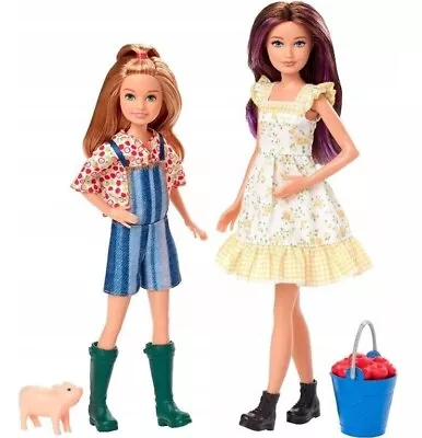 Buy Barbie Set GHT16 Dolls Skipper + Stacie Fun On The Farm Mattel • 63.72£