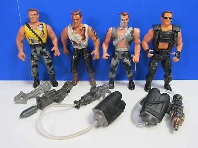 Buy VINTAGE Terminator 2 T2 ACTION FIGURE BUNDLE Carolco Kenner 1991 Hot Blast • 32.93£