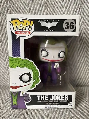 Buy Funko POP! Batman Dark Knight Movie The Joker Vinyl Figure • 12£