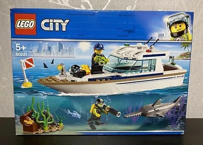 Buy LEGO 60221 City: Diving Yacht. Retired Set. Includes Swordfish. New Sealed ✔️ • 23.49£