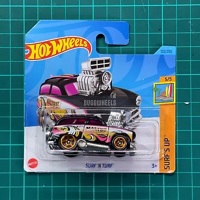 Buy Hot Wheels 2023｜Surf N Turf Black Livery 122/250 Short Card Quick Boxed • 4.79£